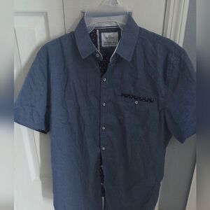 Men's Craft+Flow Blue Short Sleeve Shirt Size S